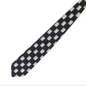 VTG 💯% Bellissimo Italy Silk Checkered Boxed Men’s Neck Tie Handmade